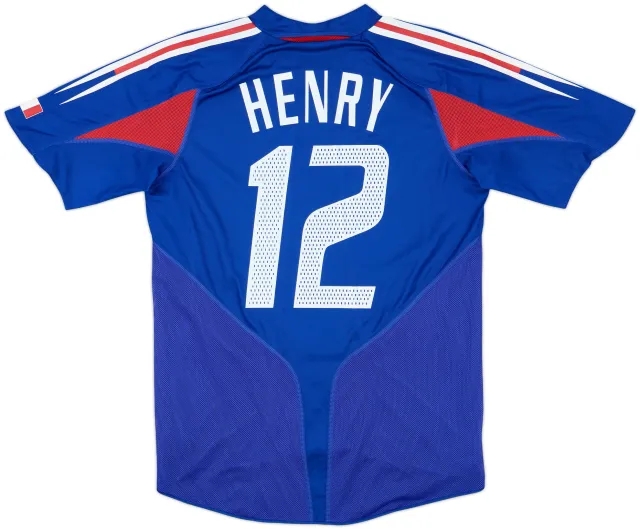 adidas France Mens SS Player Issue Home Shirt 2004
