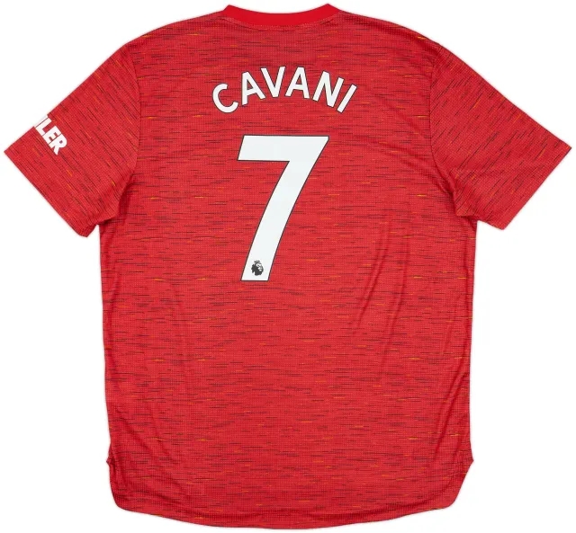 2020-21 Manchester United Authentic Home Shirt Cavani #7 - 8/10 - (XL)