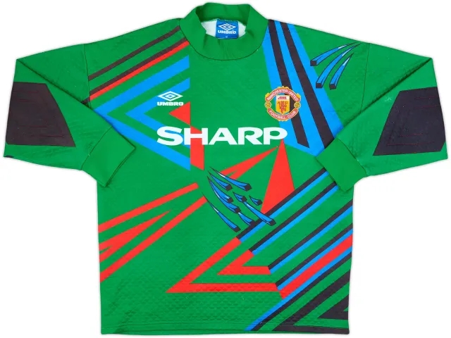 1992-93 Manchester United GK Shirt #1 - 8/10 - (M)