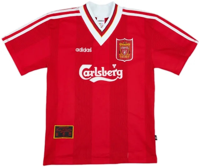 1995-96 Liverpool Home Shirt - 8/10 - (S.Boys)