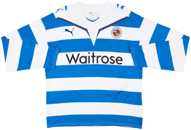 2009-10 Reading Home L/S Shirt - 8/10 - (L)