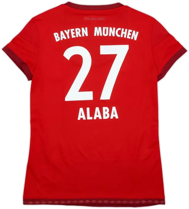 2015-16 Bayern Munich Home Shirt Alaba #27 - 10/10 - (Women's S)