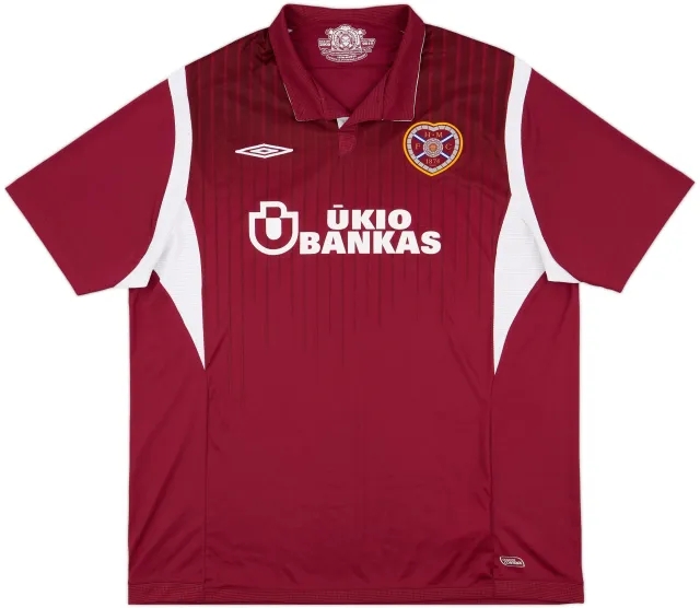 Umbro Heart of Midlothian Mens SS Home Shirt 2009/10