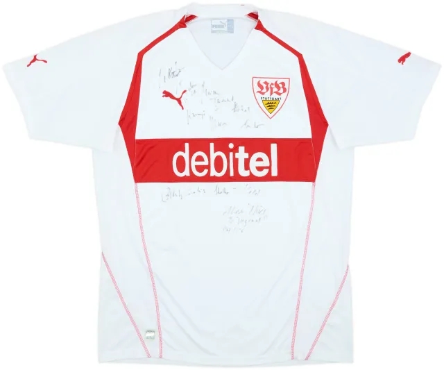 2004-05 Stuttgart Signed Home Shirt - 8/10 - (XXL)