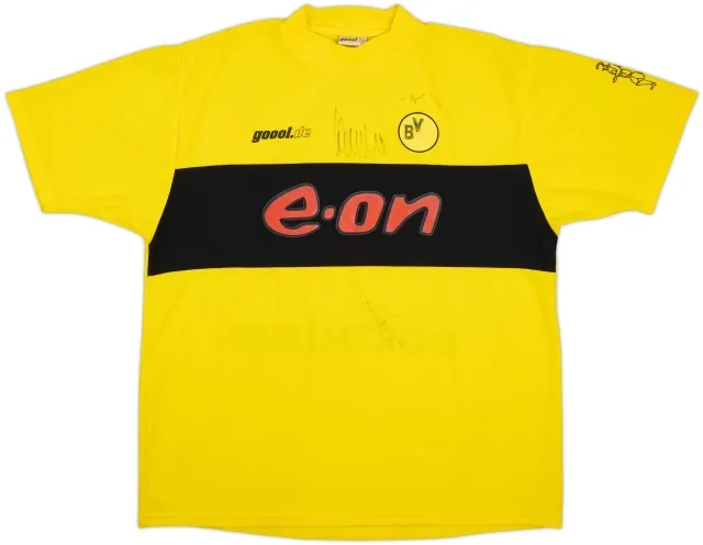2002-03 Borussia Dortmund Signed Home Shirt - 4/10 - (XL)