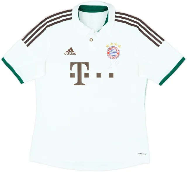2013-14 Bayern Munich Signed Away Shirt - 8/10 - (L)