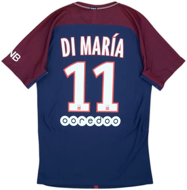 2017-18 Paris Saint-Germain Authentic Home Shirt Di Maria #11 - 9/10 - (S)