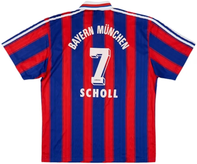 adidas Bayern Munich Mens SS Home Shirt 1995/97
