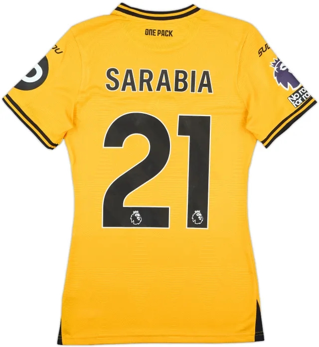 2024-25 Wolves Match Issue Home Shirt Sarabia #21