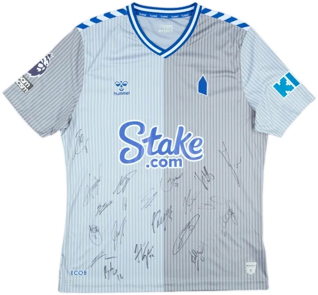 2023-24 Everton Match Issue Squad Signed Third Shirt Andre Gomes #21