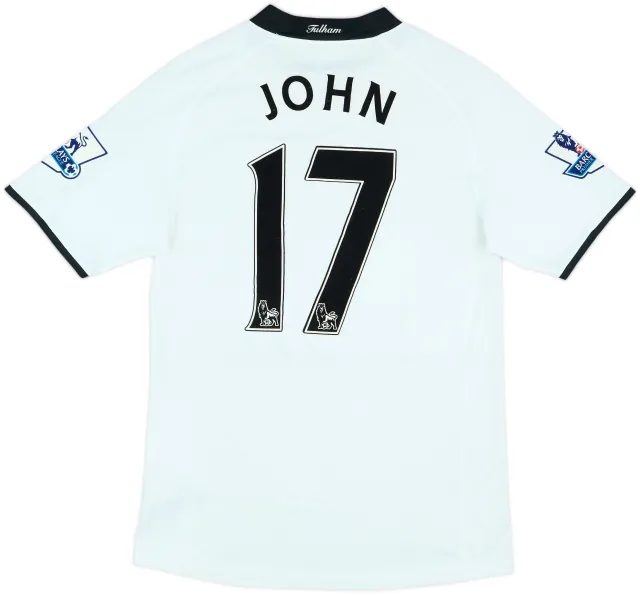 2008-09 Fulham Match Issue Home Shirt John #17