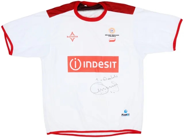 2003-04 Poland Beach Soccer Signed Home Shirt #99 - 8/10 - (XL)
