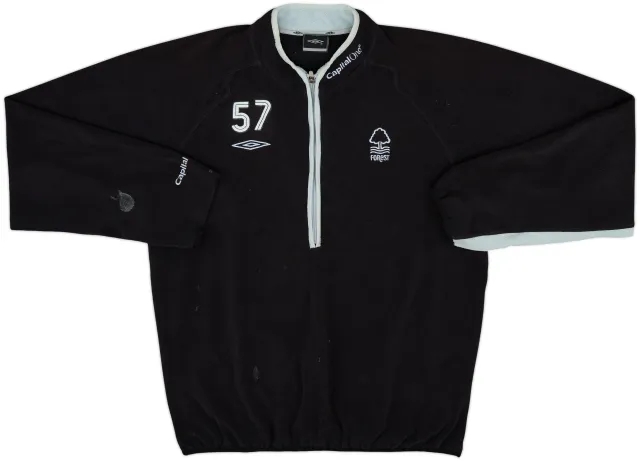 2006-07 Nottingham Forest Player Issue Umbro 1/2 Zip Fleece Jacket #57 - 8/10 - (L)