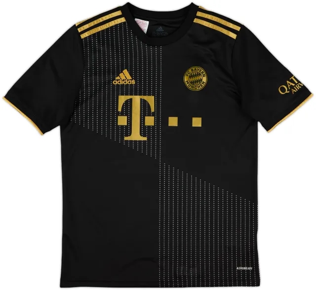 adidas Bayern Munich Boys SS Away Shirt 2021/22