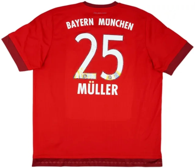 adidas Bayern Munich Mens SS Home Shirt 2015/16