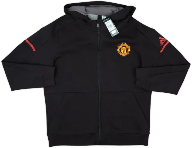 2017-18 Manchester United adidas Anthem Hooded Track Jacket (XL)