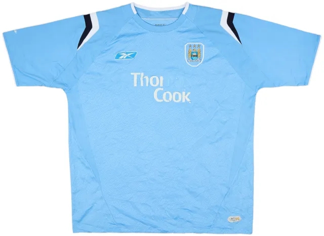 2004-05 Manchester City Home Shirt - 4/10 - (XL)