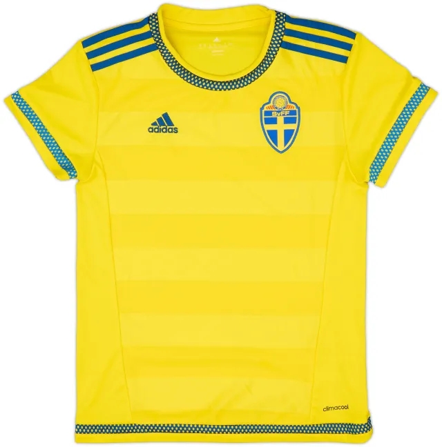 2015-17 Sweden Home Shirt - 9/10 - (Women's XS)