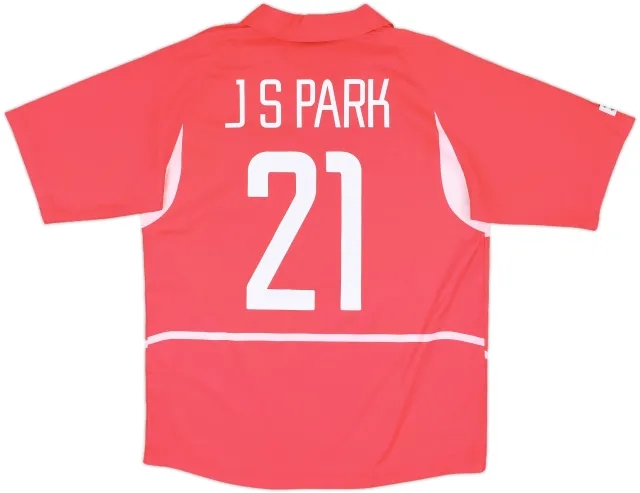 2002-03 South Korea Home Shirt J.S.Park #21 - 10/10 - (L)