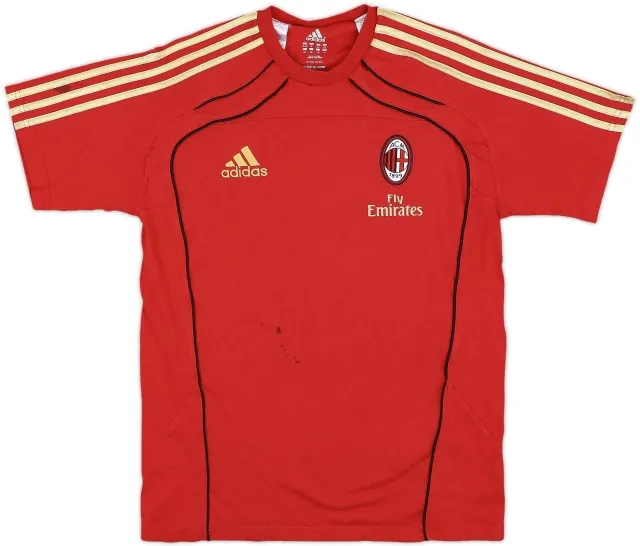 2010-11 AC Milan adidas Cotton Tee - 5/10 - (XL.Boys)