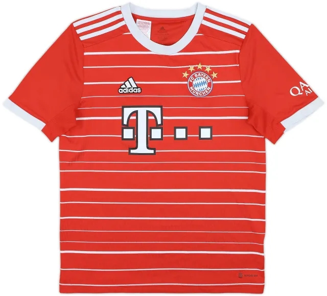 adidas Bayern Munich Boys SS Home Shirt 2022/23