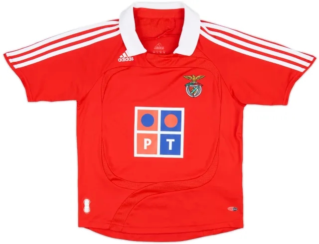 2007-08 Benfica Home Shirt - 8/10 - (S.Boys)