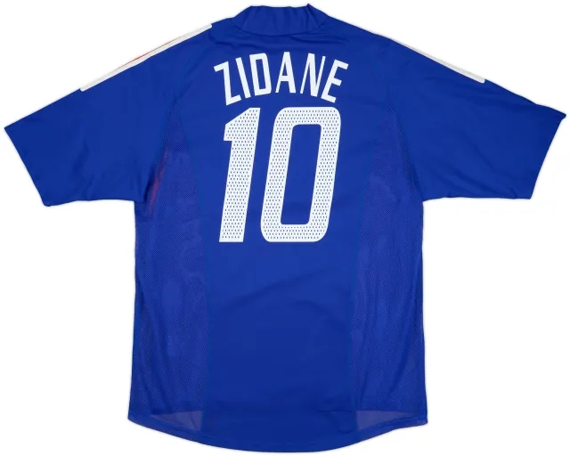 2002-04 France Player Issue Home Shirt Zidane #10 - 7/10 - (L)