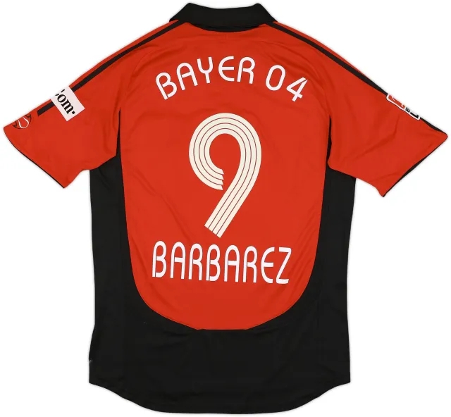 2006-07 Bayer Leverkusen Signed Home Shirt Barbarez #9 - 5/10 - (M)