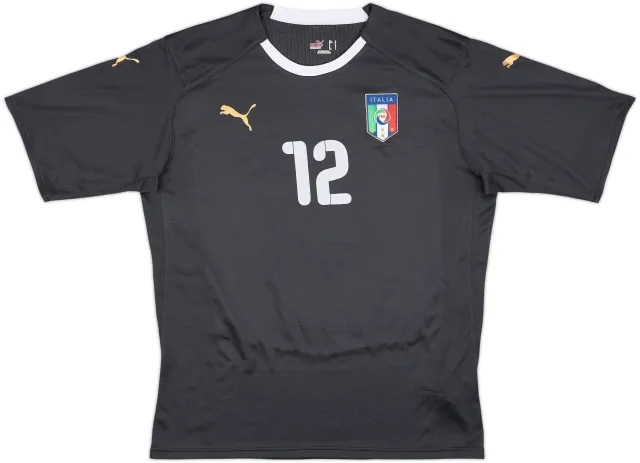 2008-09 Italy Grey GK S/S Shirt #12 - 6/10 - (L)