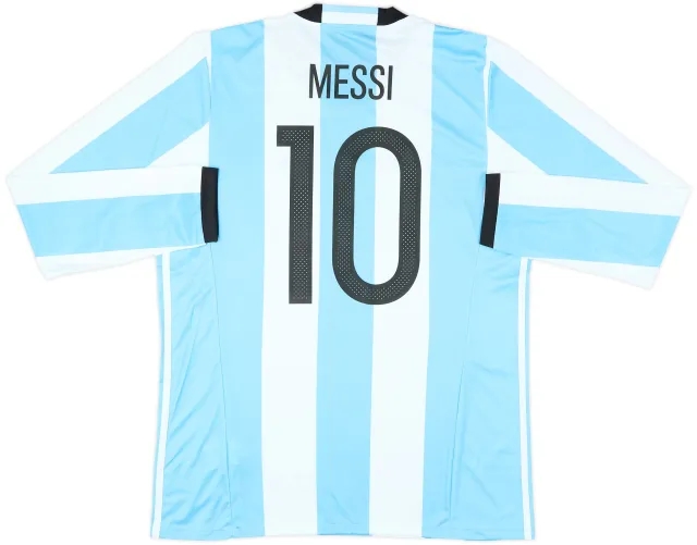 2016-17 Argentina Home L/S Shirt Messi #10 (L)