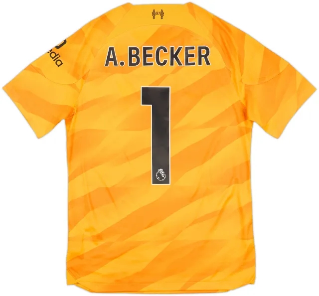 2023-24 Liverpool GK S/S Shirt A.Becker #1 - 10/10 - (S)