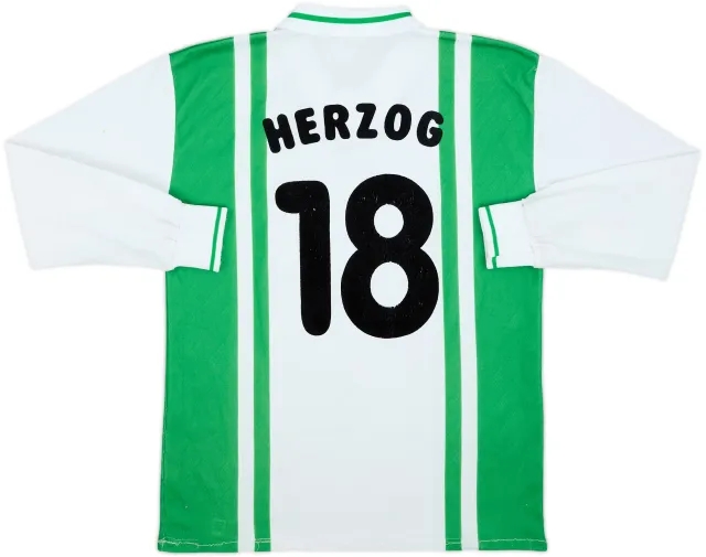 1996-97 Werder Bremen Home L/S Shirt Herzog #18 - 6/10 - (XS)