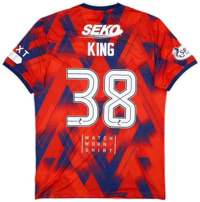 2023-24 Rangers Match Issue Fourth Shirt King #38