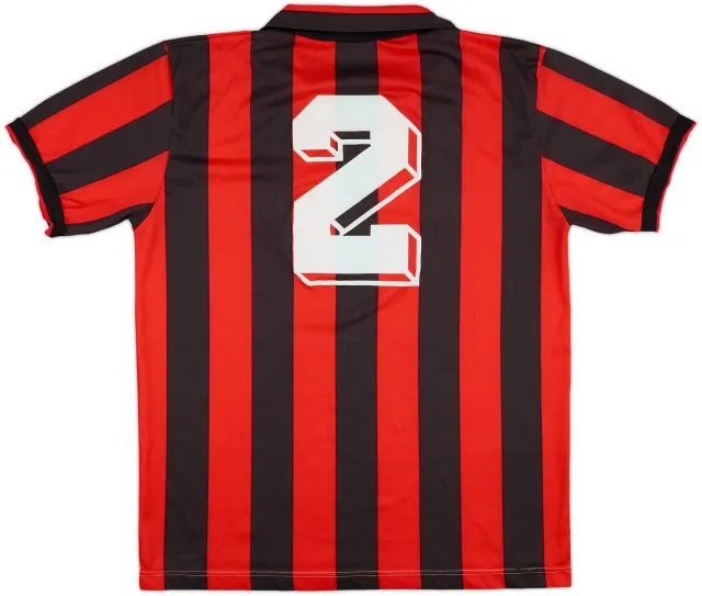 1990-91 AC Milan Home Shirt #2 - 8/10 - (L)