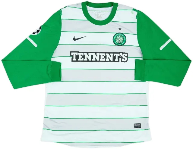 Nike Celtic Mens LS Player Issue Away Shirt 2011/12