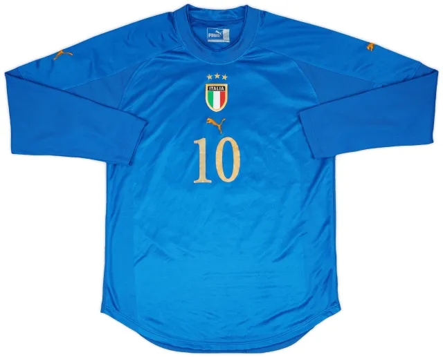 2004-06 Italy Match Issue Home L/S Shirt #10