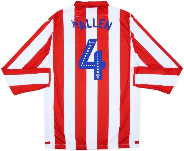 2019-20 Stoke City Home L/S Shirt Allen #4 - 8/10 - (XXL)