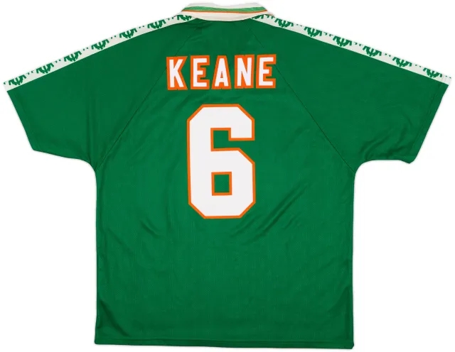 1996-98 Ireland Home Shirt Keane #6 - 10/10 - (XL)