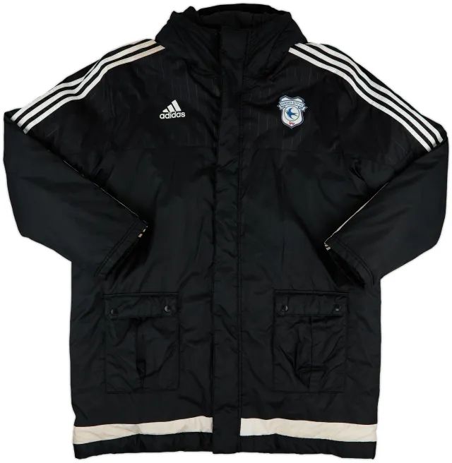 2015-16 Cardiff City adidas Padded Bench Coat - 7/10 - (XL)