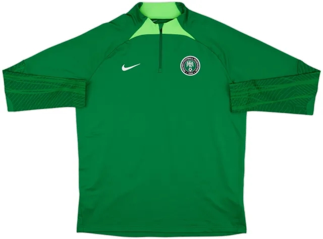 2022-23 Nigeria Nike 1/4 Zip Drill Top - 9/10 - (XL)
