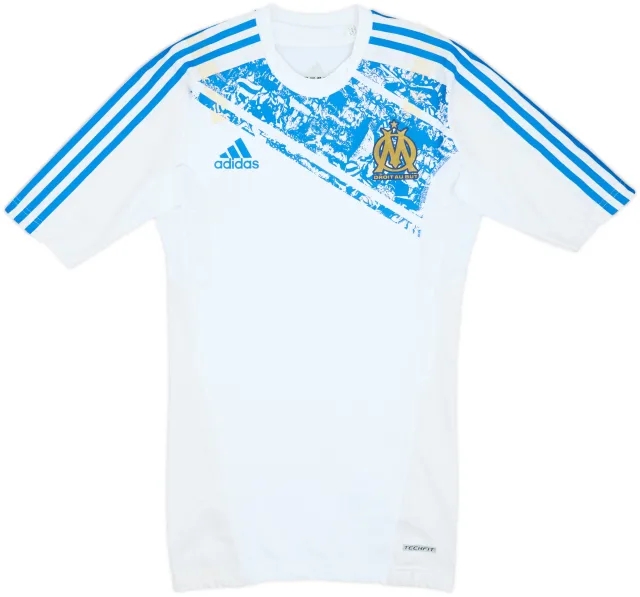 2011-12 Olympique Marseille Player Issue TechFit adidas Training Shirt - 9/10 - (M)