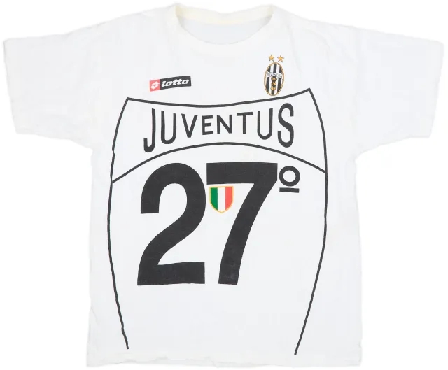 2002-03 Juventus Lotto &#039;Campioni D&#039;Italia 2003&#039; Graphic Tee - 8/10 - (XL)