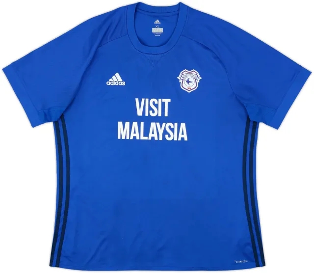 2017-18 Cardiff City Home Shirt - 9/10 - (XL)