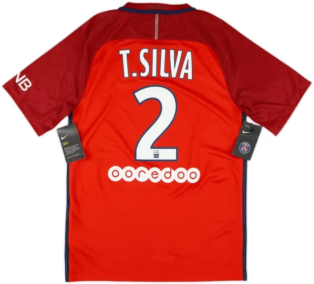 2016-17 Paris Saint-Germain Away Shirt T.Silva #2 (S)