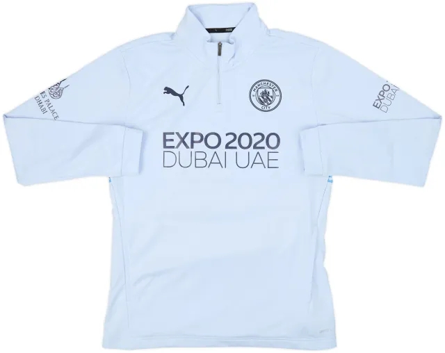 2021-22 Manchester City Faze Clan x Puma 1/4 Zip Drill Top - 9/10 - (M)