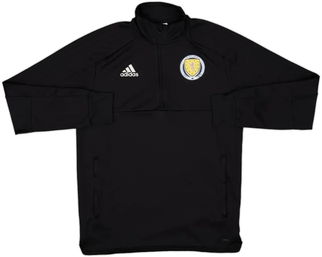 2017-18 Scotland adidas 1/4 Zip Drill Top - 6/10 - (M)