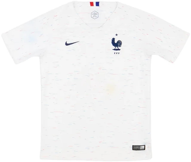 Nike France Boys SS Away Shirt 2018