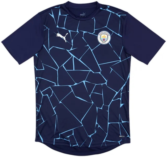 2020-21 Manchester City Puma Pre-Match Training Shirt - 10/10 - (M)