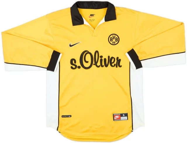 Nike Borussia Dortmund Mens LS Home Shirt 1998/00