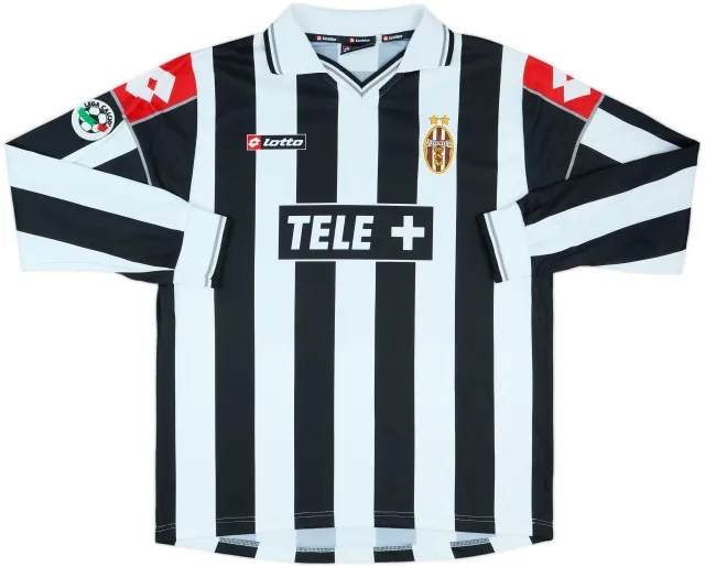 2000-01 Juventus Match Issue Home L/S Shirt #14